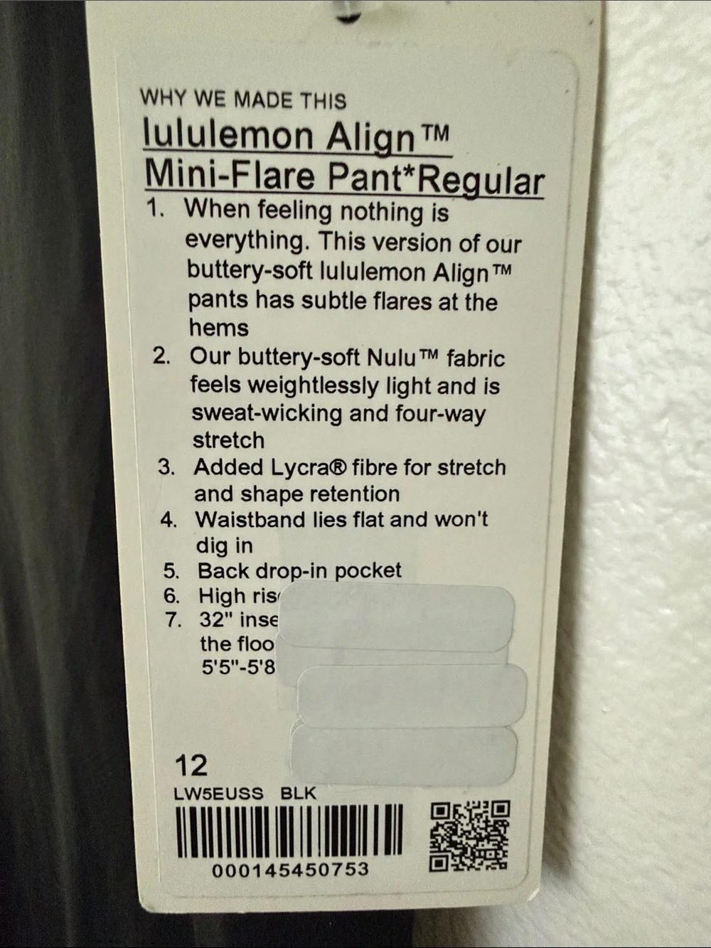 lululemon athletica Align mini-flare Pant 12R - Picture 7 of 10
